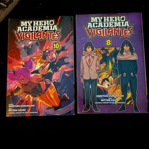 My Hero Academia Vigilante books 8 and 10